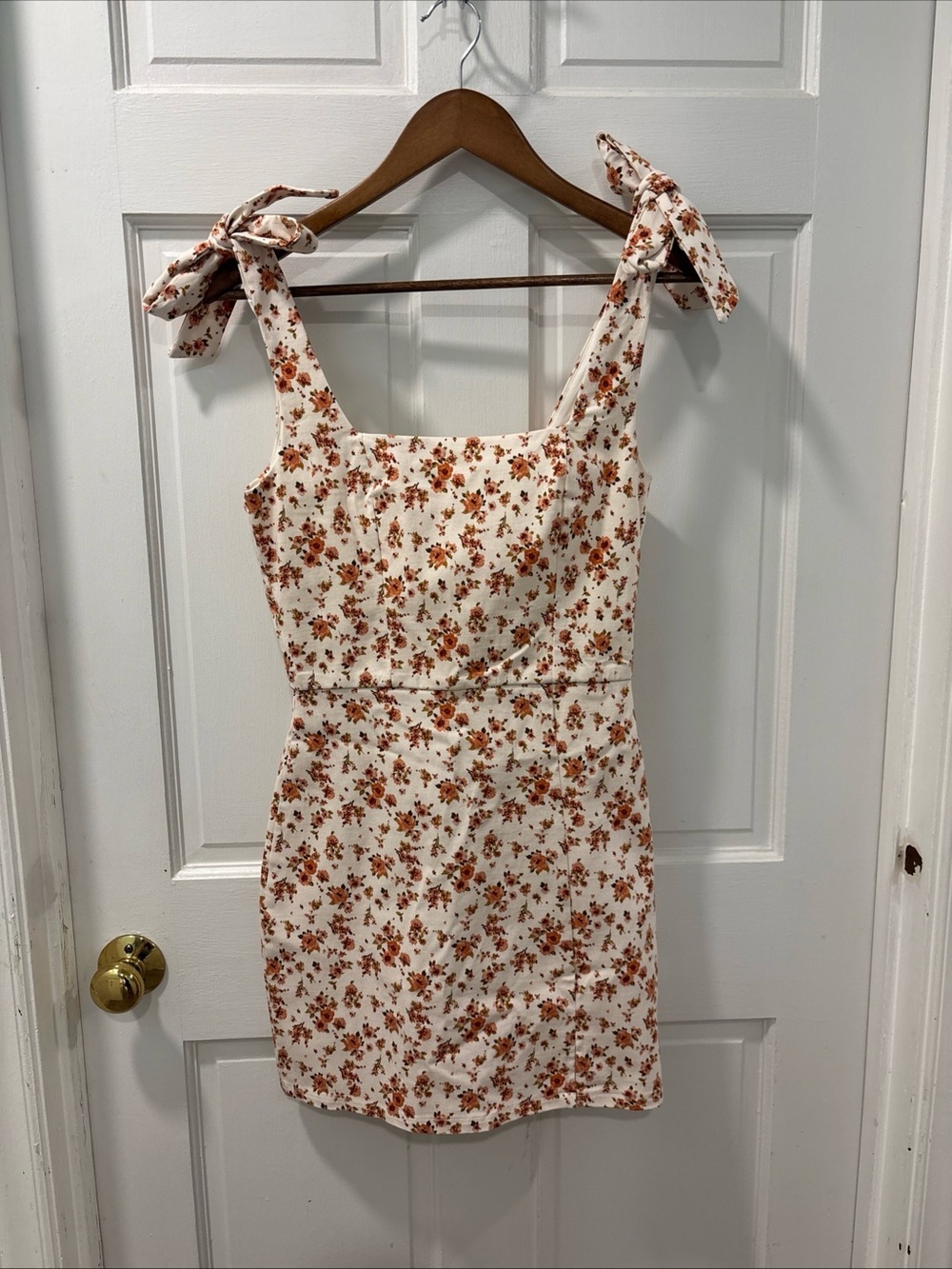 Altar’d State Women’s Adeline Tie Shoulder Floral Mini Dress Size S Cottagecore - Picture 2 of 8
